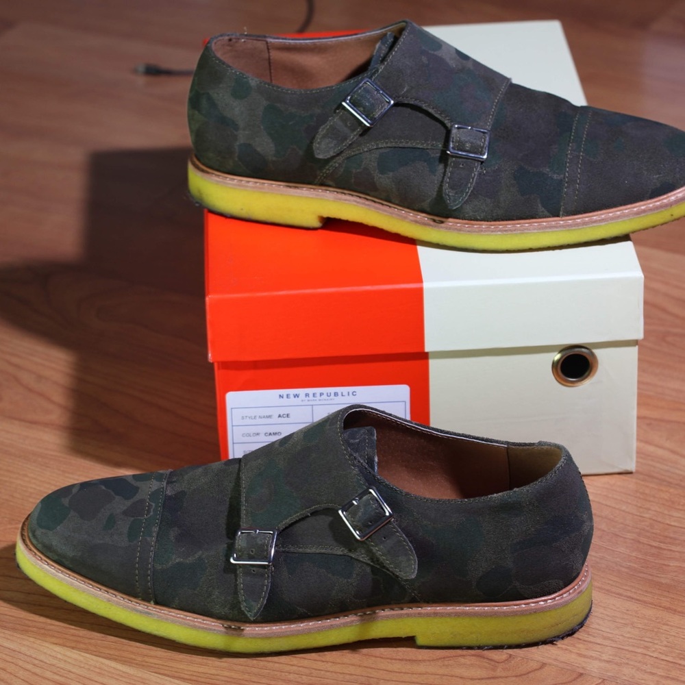 New Republic camo double monk